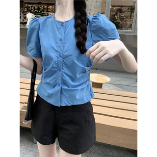 RUICHE áo sơ mi nữ áo kiểu hàn quốc trendy Tinh tế độc đáo rực rỡ WCS24706Q1 28Z240708