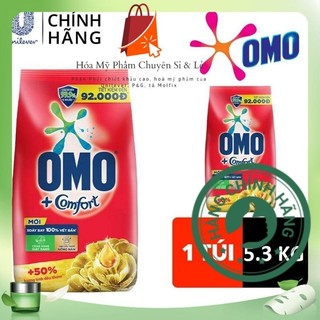 Omo Bột giặt hương comfort tinh dầu thơm Túi 5.3 kg