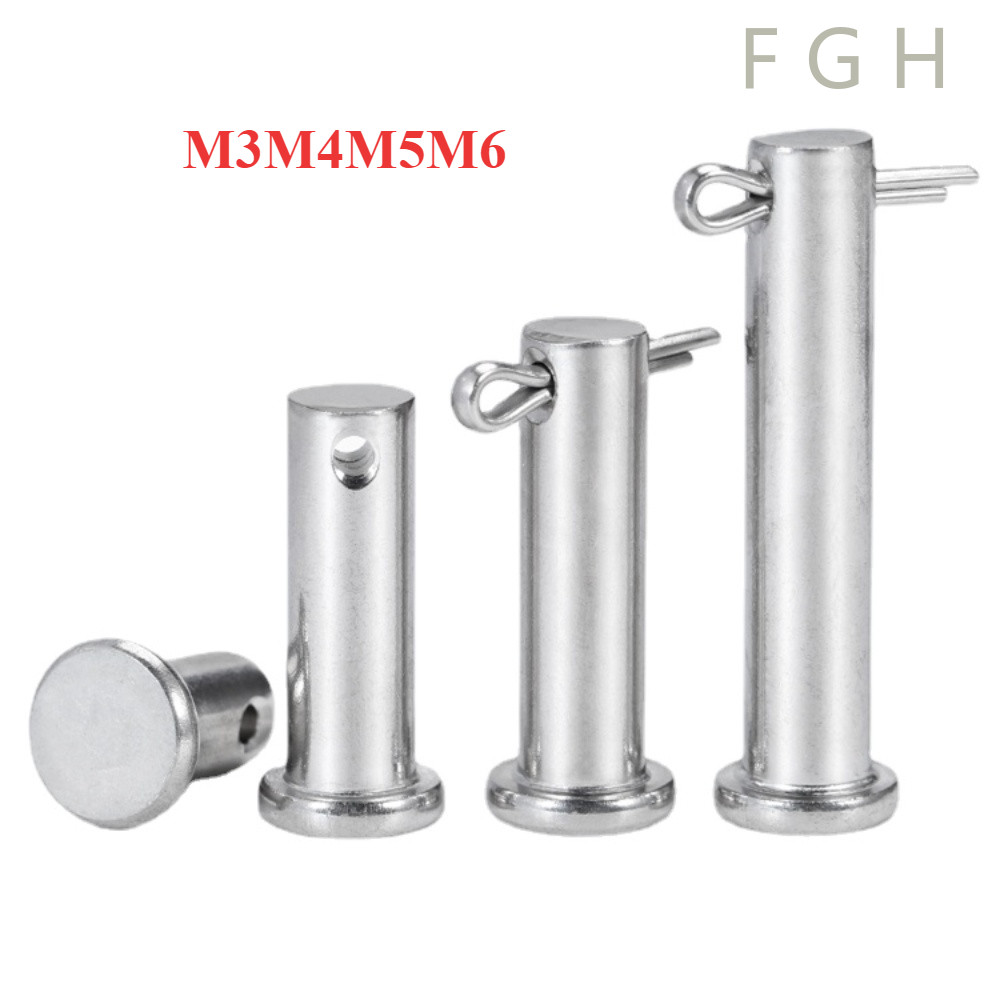[Fghdw-1-y] Trục gài chốt chẻ, chốt định vị bắt chốt chẻ，Chốt chẻ  inox 304 M3M4M5M6