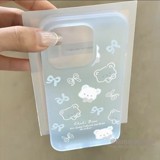 Ốp điện thoại iPhone 17 16 15 14 13 12 11 Pro Max X Xr Xs Max 7 8 Plus SE2020 Phim hoạt hình Blue Bow Cat Matte Soft Phone Cover