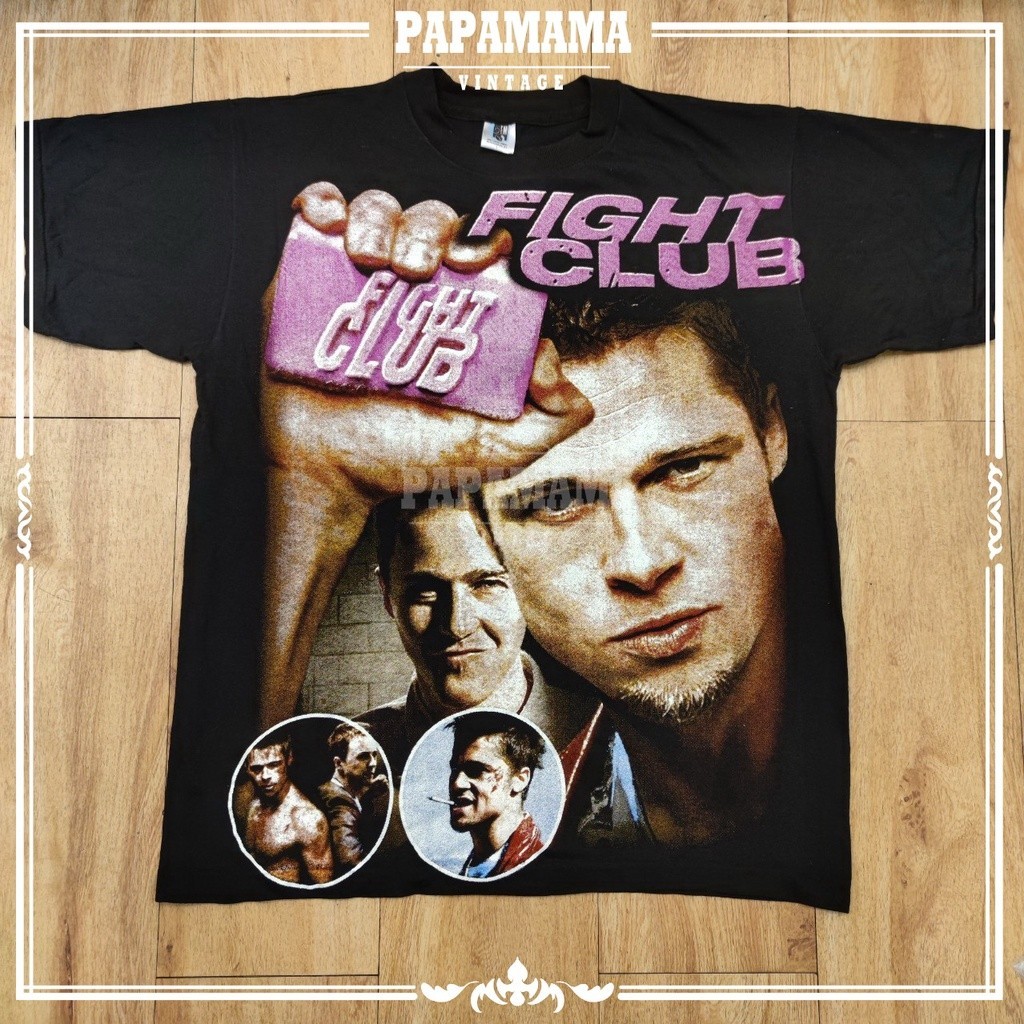 Áo thun Fight Club Vintage Brad Pitt, Edward Norton (Tay ngắn)