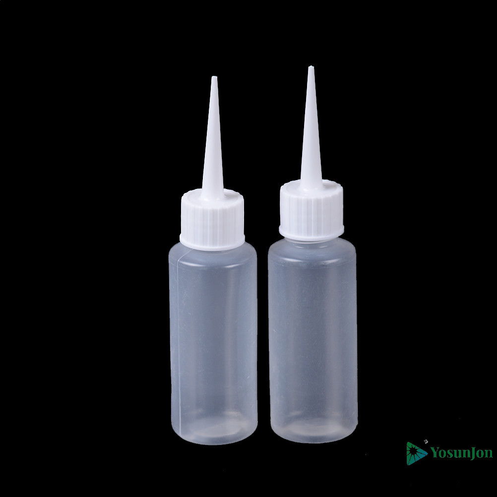 Yosunjon] 2 Chai nhỏ giọt rỗng 50ml Chai lỏng có thể bóp được Chai nhựa thả  2 chiếc Chai nhỏ giọt r