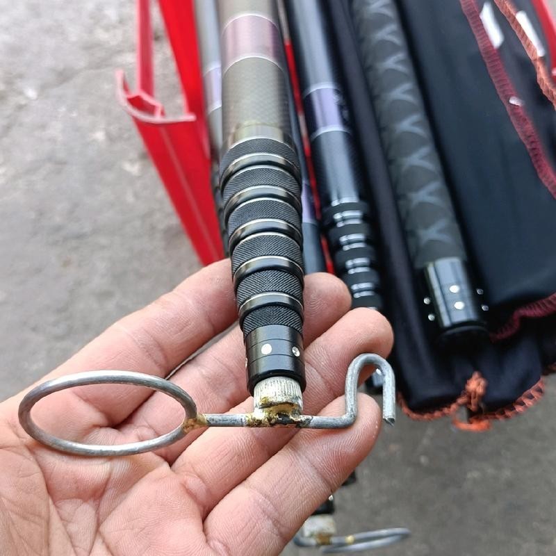 Sào carbon 3m, 4m thu gọn 73cm