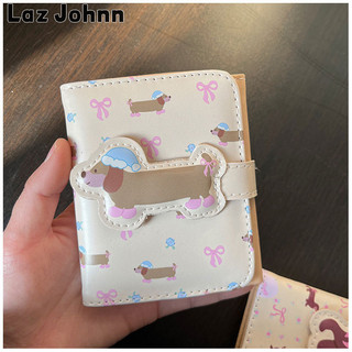 Laz Johnn Ví chó con dễ thương mới của Nhật Bản túi đựng thẻ học sinh ngắn