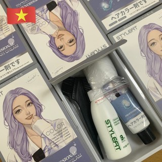  【Nhà máy bán hàng trực tiếp Thuốc Nhuộm Tóc Màu Nhuộm Đủ màu—Không có amoniac dụng cụ nhuộm quà và mặt nạ tóc  