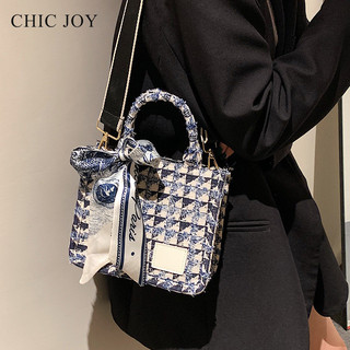 Túi xách nữ sang trọng JOY thời trang phong cách mới kẻ sọc canvas túi đeo chéo cao cấp