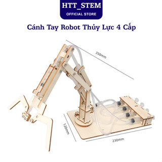  Mô Hình Lắp Ráp Stem Cánh Tay Robot 4 Cấp Thủy Lực - Đồ Chơi Trẻ Em Diy Giáo Dục STEM 