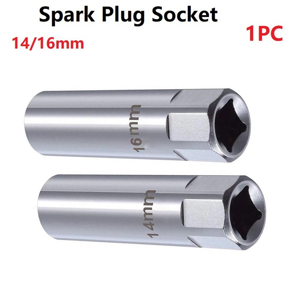 ⭐LOVE⭐ Spark Plug Socket Chrome Vanadium Steel Removal Tool Silver Sleeve Socket 1pcs