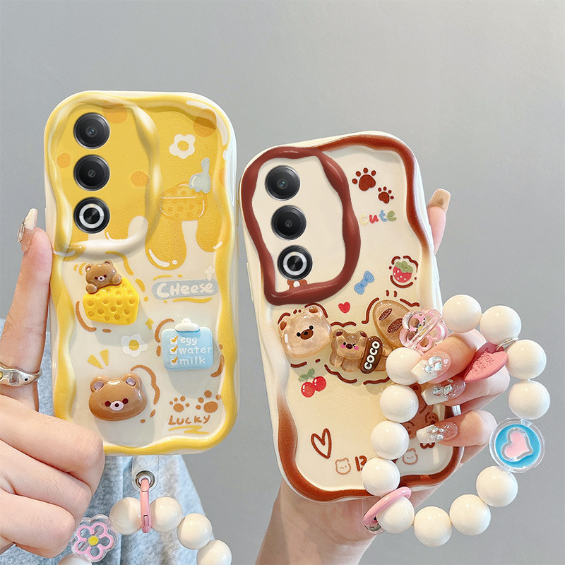 Ốp lưng Oppo A3 Pro 5G Thời Trang Sang Trọng Hoạt Hình Dễ Thương Chó Con Chó Con Silicon Mềm Ốp lưng