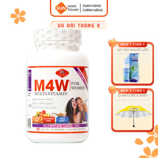 Viên Uống Bổ Sung Vitamin Cho Nữ Giới Olympian Labs M4W Multi Vitamin For Women Hộp 30 Viên