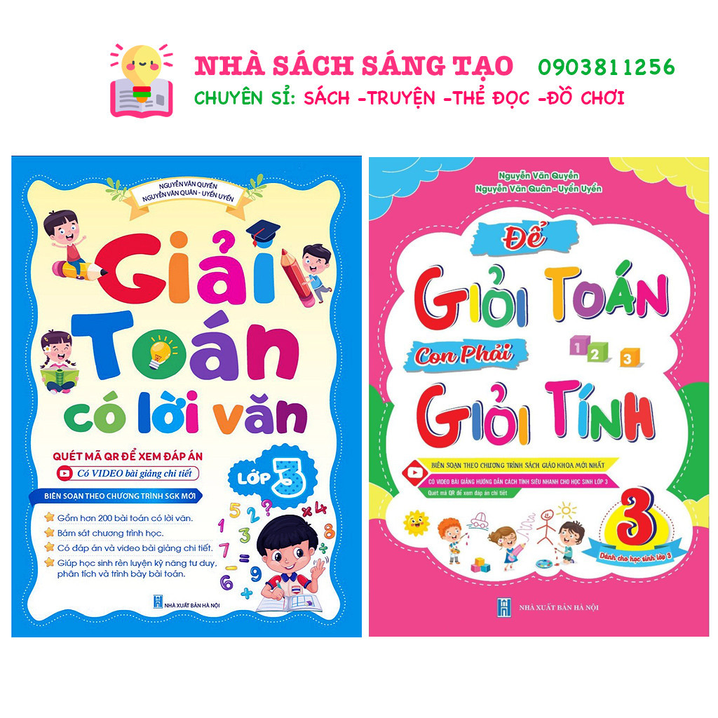 Sách - Combo 2 cuốn Giải Toán Có Lời Văn Lớp 3 - Toán Đố Lớp 3 và Giỏi Toán Giỏi Tính Lớp 3