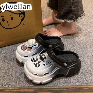 YIWEILIAN dép nữ dép đi biển Chống Trượt dép sandal đế cao Thoáng khí Đẳng cấp Chất lượng cao Phù hợp FYT2460P31 34Z240821
