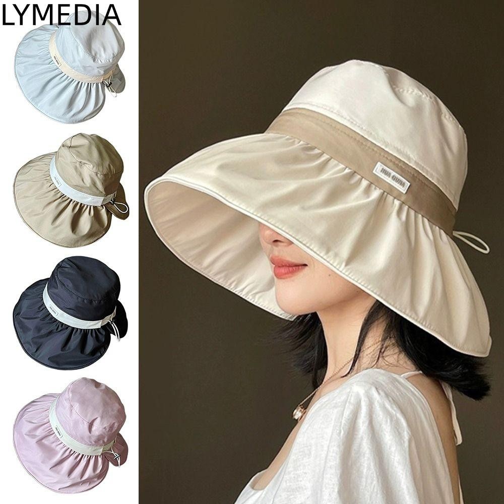 LYMEDIA ngư dân, Mũ xô vành rộng chống nắng, Mũ chống nắng thoáng khí thông thường dành cho nữ
