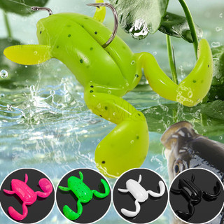 [Đặc sắc] 5 Mồi mềm ếch nổi - Mồi câu cá mô phỏng - Swimbaits bề mặt nước Luya - Mồi giả thực tế - Phụ kiện câu cá