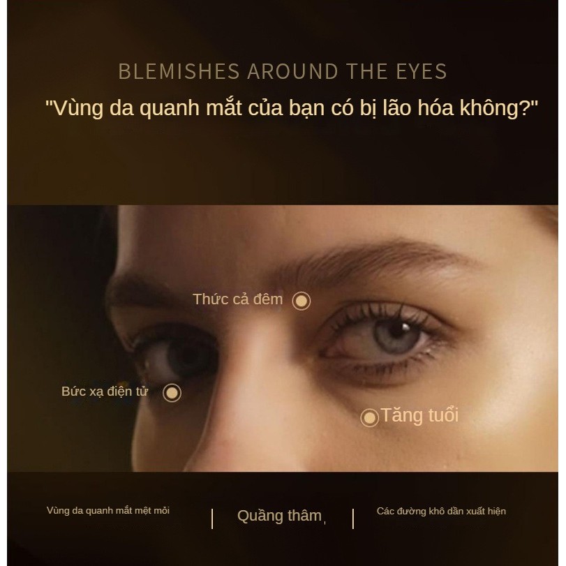Kem dưỡng mắt Collagen 50g Cải thiện quầng thâm, chống nhăn và làm sáng nếp nhăn quanh mắt Sản phẩm chăm sóc da dành cho nữ