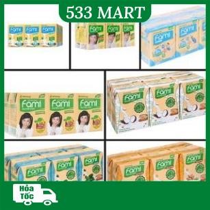 [LỐC 6 HỘP] Sữa đậu nành Fami Nguyên chất, Fami Canxi x 200ml ĐỦ VỊ