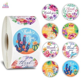 Cảm Ơn Bạn Dán Cuộn DIY 500 Cái / rol Album Nhãn Tài Khoản Tay Mini Notebook