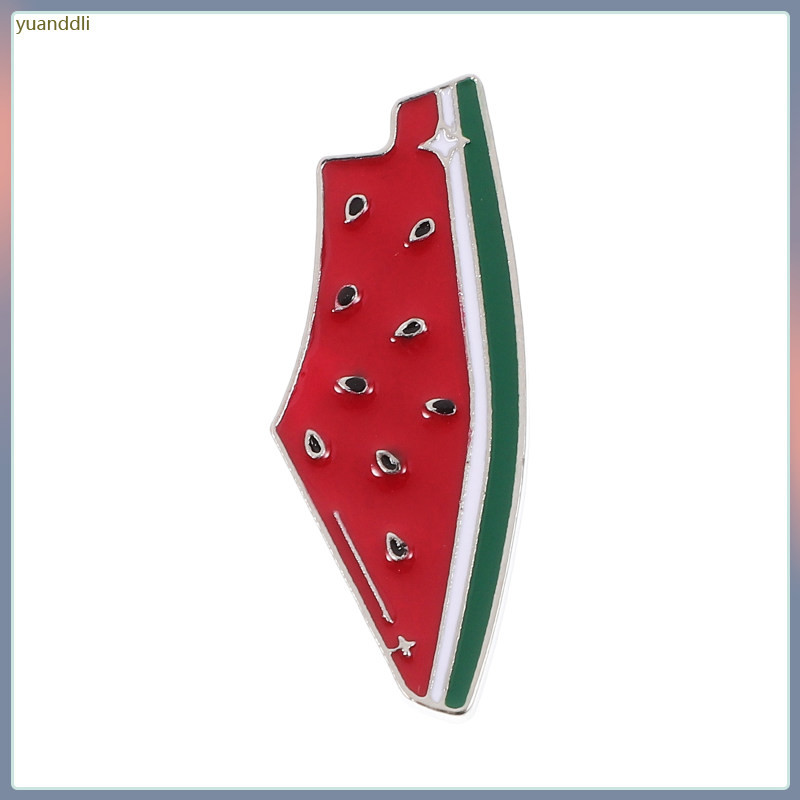 Dưa Hấu Palestine Huy Hiệu Thổ Cẩm Phụ Kiện Áo Len Kẹp Pin Ve Áo Hợp Kim Kẽm Khăn Choàng yuanddli
