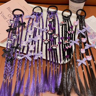 Tóc Giả Gắn  Kuromi, Tóc Tết, Tóc Hồ Lô Cho Bé Cosplay Halloween