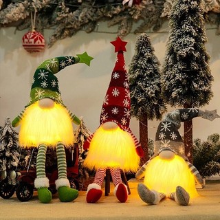  Phát Sáng Gnome Giáng Sinh Búp Bê Vô Diện Giáng Sinh Vui Vẻ Trang Trí Nhà Cửa Navidad Natal Quà Tặng Năm Mới Đèn Ngủ 