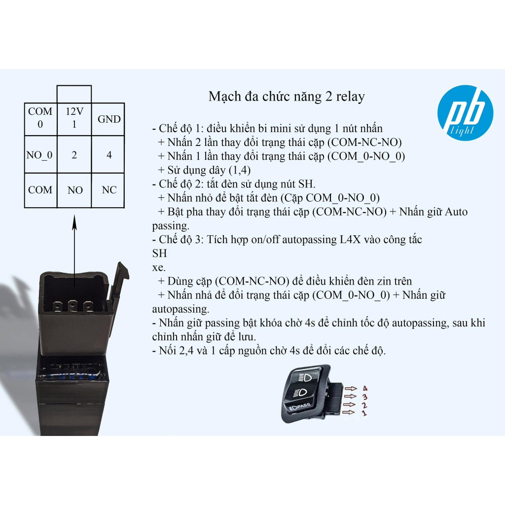 Mạch Auto Passing Đa Năng Cho L4X Bimi SH