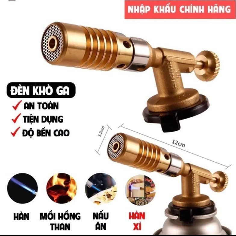 Đèn khò gas mini, đầu khò ga bằng đồng độ bền cao