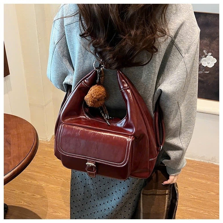 Túi đeo chéo nữ đeo vai,đeo balo dung tích lớn đi học,đi chơi phong cách Hàn Quốc-HTN120