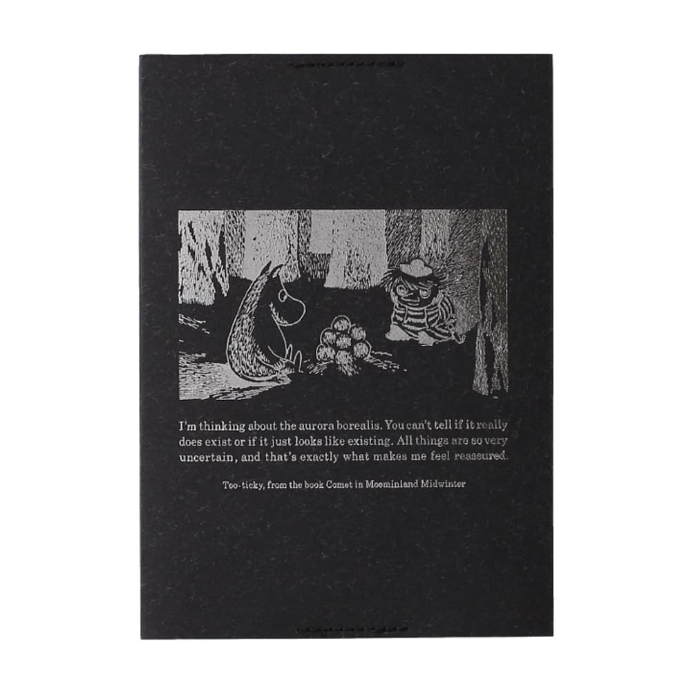 Nitto STALOGY Moomin A6 Grid Notebook Cover & Half-Year Notebook Set - Limited Edition Collection, J
