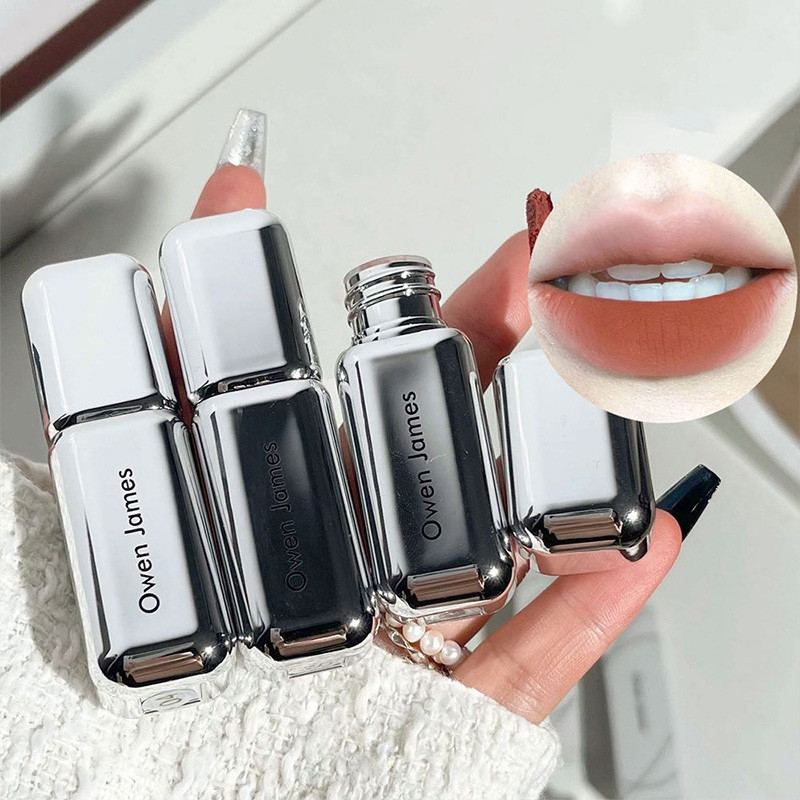 [Mua 1 Lấy 1] 2 thỏi Owen James son môi men bùn mờ nhung không dễ phai màu trắng son môi giá trị cao