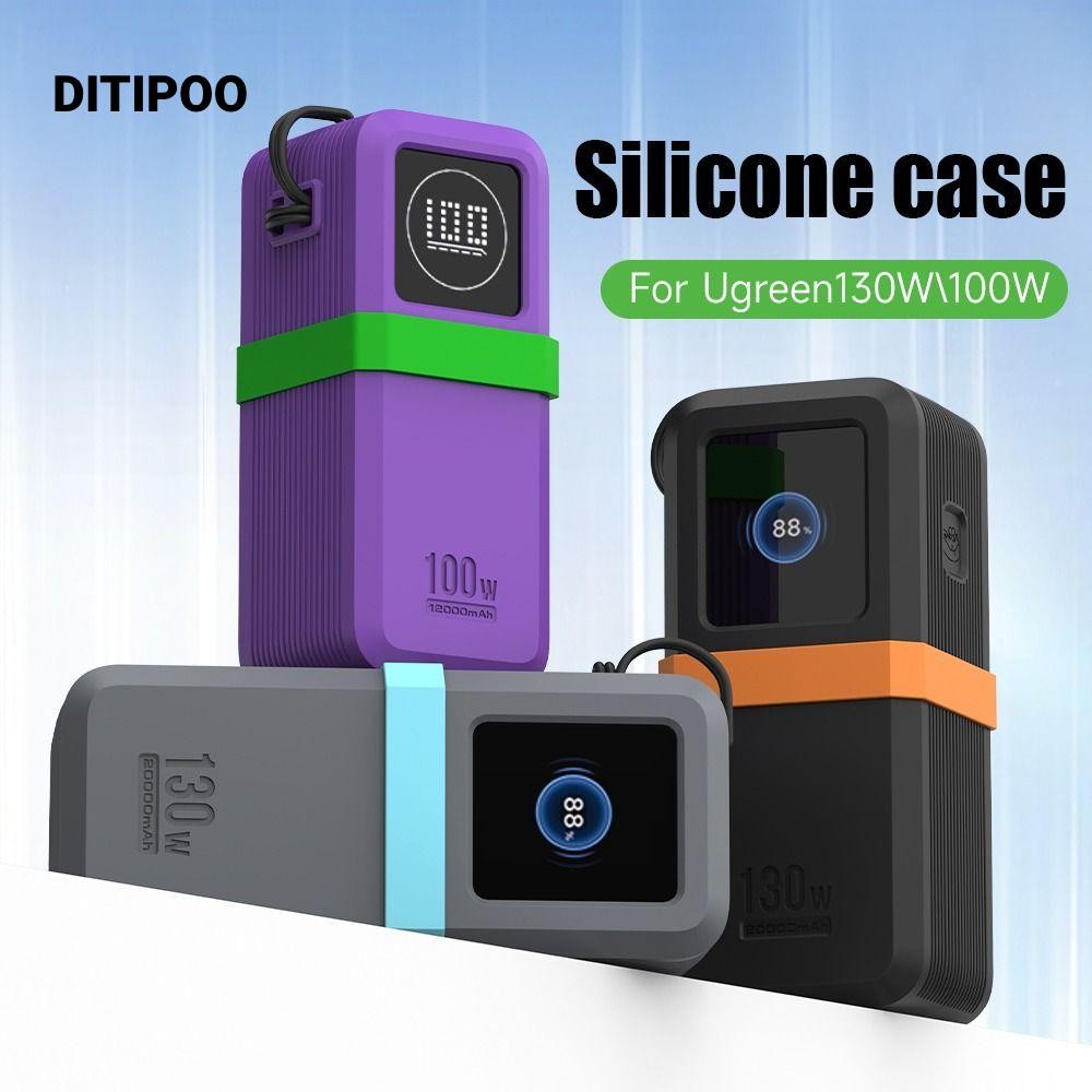 DITIPOO Bảo vệ, Silicon mềm chống bụi, Mang theo chống sốc di động cho UGREEN Nexode Power Bank 2000