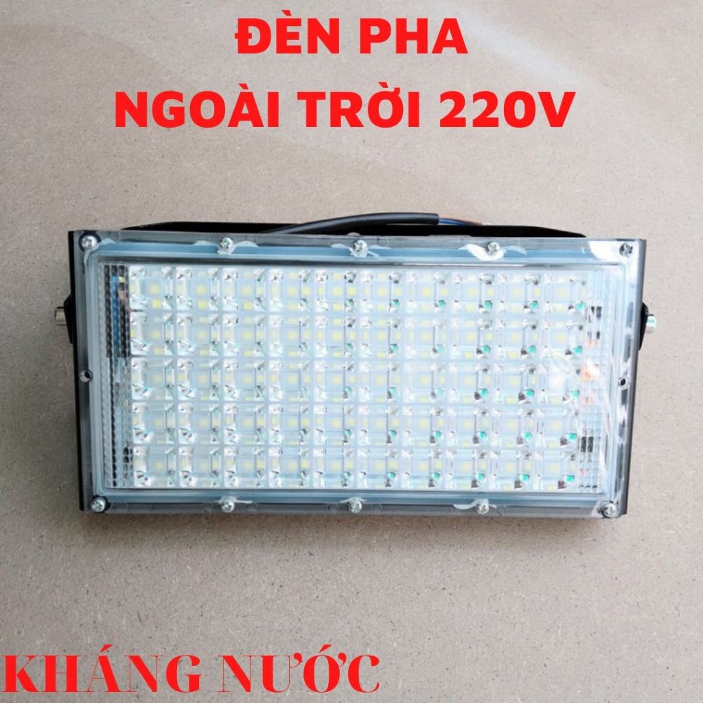 Đèn Led Pha 50W(50 led)ngoài trời tiết kiệm điện 220V