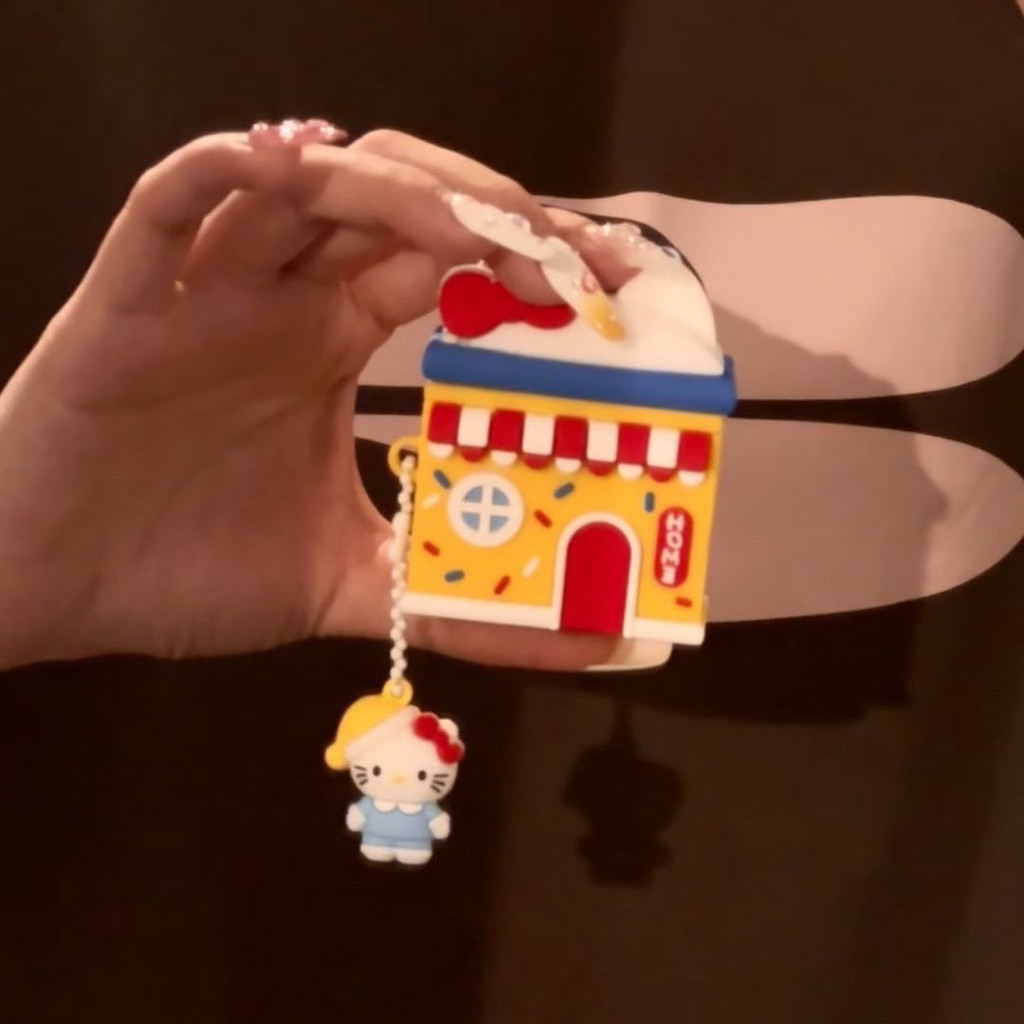 Ốp bảo vệ Apple kitty Little House AirPods4 AirPodsPro Silicone Apple Earphone Case thế hệ thứ 1 3 &