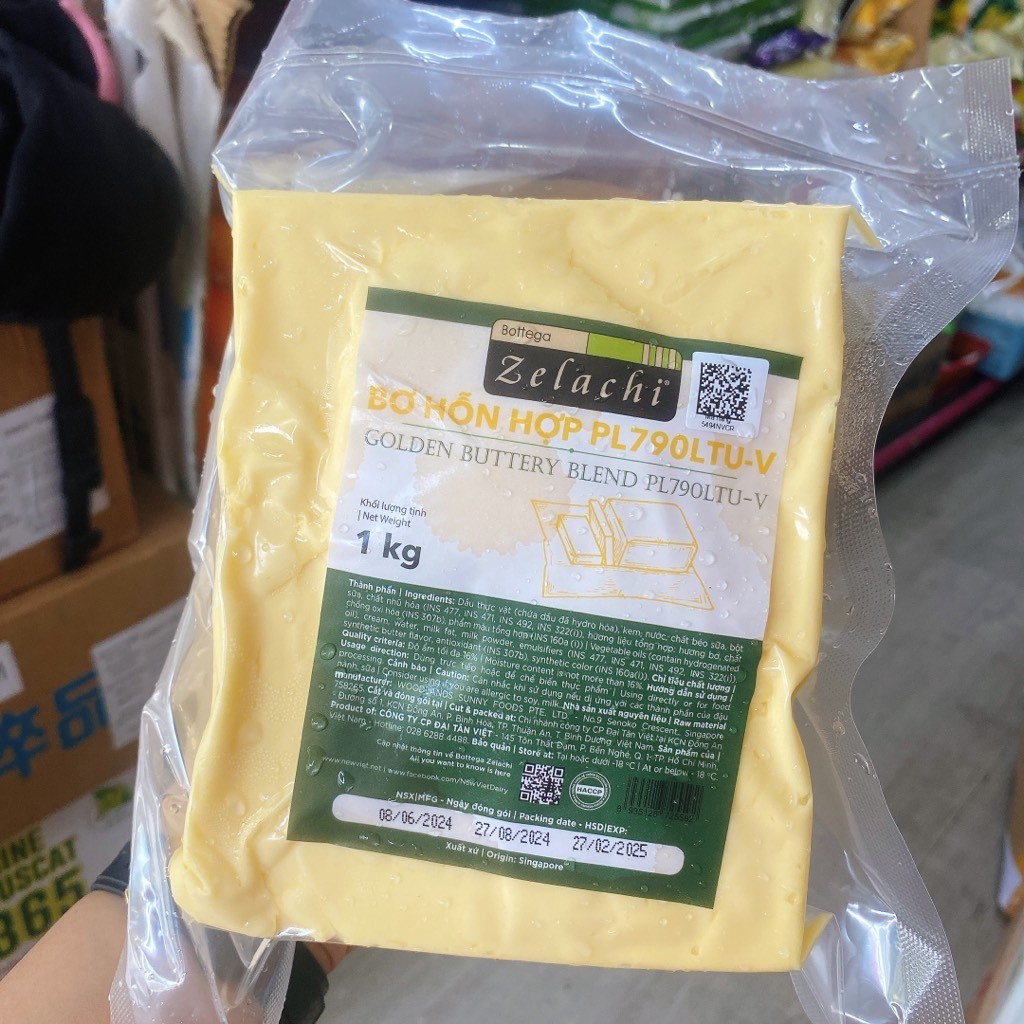 [SALE] Bơ Lạt Vivo Zelachi Khối 1kg( Bơ Thực Vật)