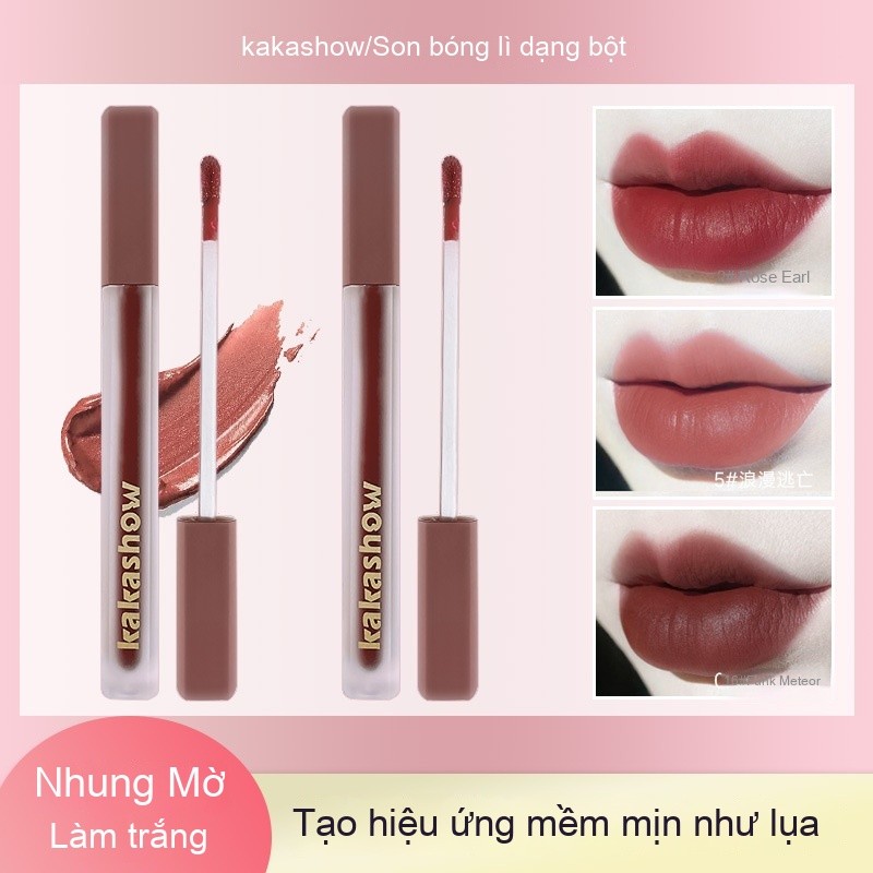 Kakashow Pink Satin Lip Cream Pink Matte Matte Lip Gloss