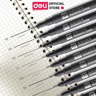  Bút Vẽ Kỹ Thuật Vẽ Line Đi Nét Nhiều Ngòi Deli Bút Vẽ Drawing Pen Kháng Nước Chuyên Nghiệp Vẽ Mỹ Thuật Vẽ Phác Thảo 