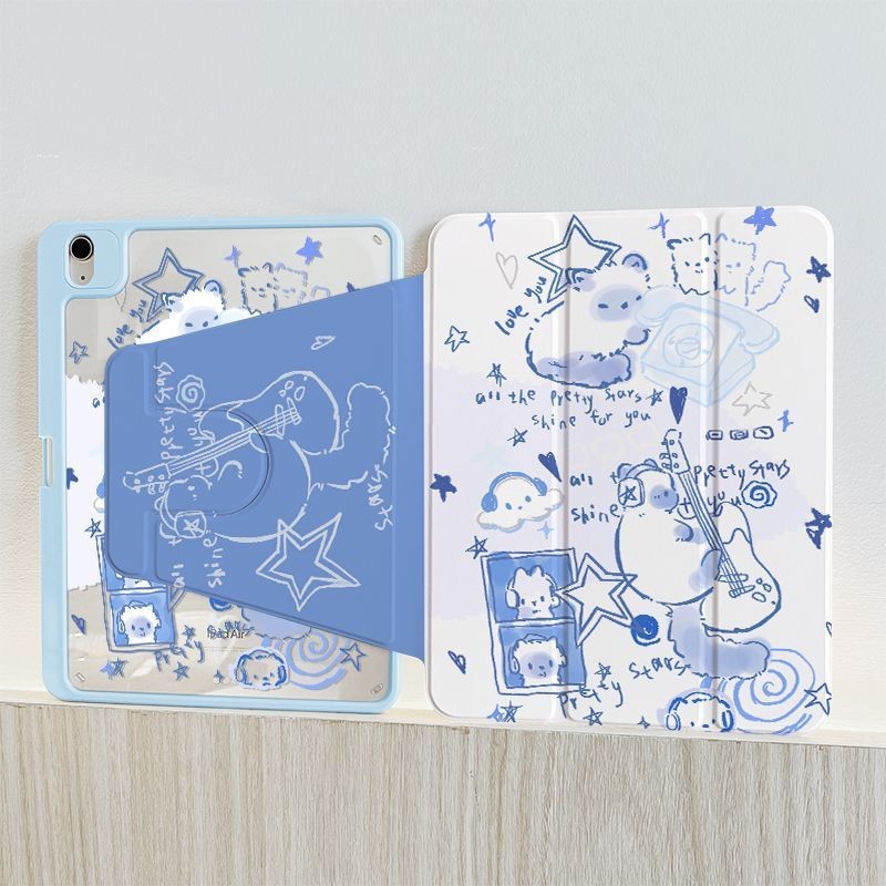 Ốp Xoay 720 Độ Cho ipad Gen11-A16 2025 Pro2024 M4 / M3 air7 / 6 / 5 / 4 Gen10th 10.9 gen7 / 8 / 9 10