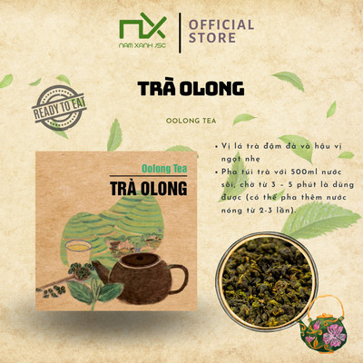 Trà Ô Long Nam Xanh Túi Lọc – Hộp 30g, 6 Túi Lọc, Trà Thượng Hạng Hương Thơm Đậm Vị