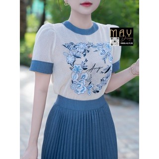 Set Váy Nữ MAY I163 Áo Ren Lưới - Set Đầm Nữ Sang Chảnh Chuẩn MAY