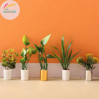 Mm 1: 12 Nhà Búp Bê Thu Nhỏ Lá Xanh Chậu Vườn Nhà Mẫu Trang Trí Đồ Chơi Nhà Búp Bê Phụ Kiện VN