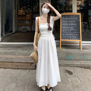 Váy cottagecore Váy body dáng dài Đầm dự tiệc Đầm dài 2024 Influencer Phong Cách Hàn Quốc Dây Rút Ren Áo Vest Váy Nữ Ôm-