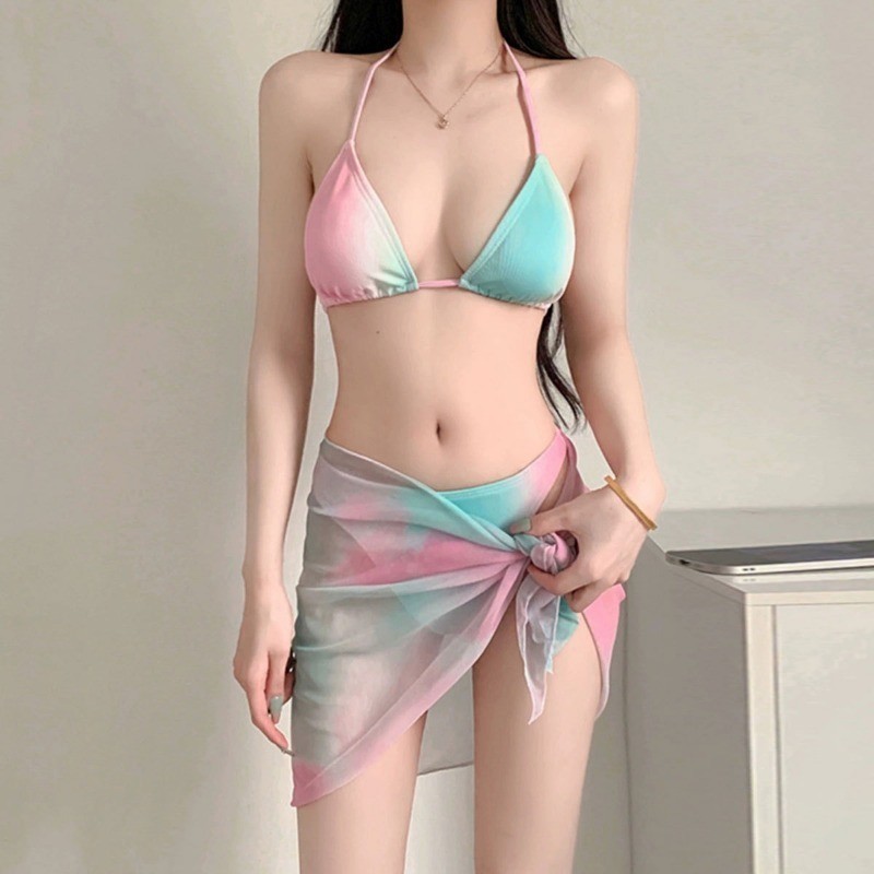 Đồ Bơi Nữ Gợi Cảm Mỏng Bikini Ba Mảnh Đồ Bơi Thời Trang Đi Biển Kỳ Nghỉ Bảo Thủ Bộ Bikini | BigBuy360 - bigbuy360.vn