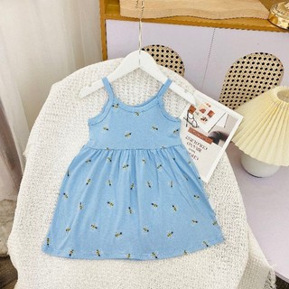 Váy hai dây bé gái - cotton xuất mềm ,mát