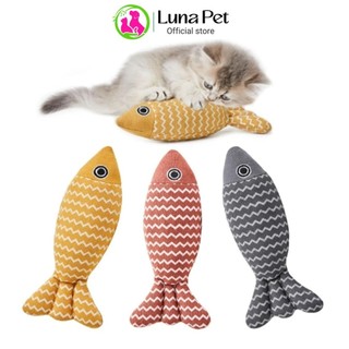 Đồ chơi cá nhồi bông có catnip cho chó mèo lunapet dc06