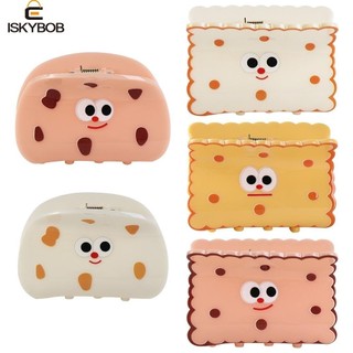 Fuzou kẹp tóc hình bánh quy / móng vuốt vui nhộn kiểu hàn quốc