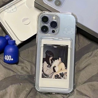 Ốp điện thoại tpu chống sốc có ngăn đựng thẻ tiện lợi cho iPhone 17 16 15 14 13 12 11 Pro Max Air 14 15 16 Plus 12 13 Mini Plus X XR XS Max 6 6S 7 8 Plus SE 2020