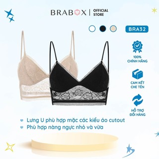[CÓ SẴN] ÁO HỞ LƯNG, áo lót lưng chữ U BRA32 BRABOX