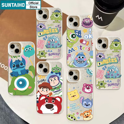Suntaiho Vỏ Dễ Thương Vui Nhộn Họa Tiết Động Vật Hoạt Hình Cho Iphone 15 14 12 13 11 Pro Max IP 7 8 Plus Iphon X Xs XR Xs Max Silicone Softcase Cao Cấp Chống Sốc Ốp điện thoại