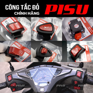 PISU Chính hãng - Nút công tắc đèn xe máy ĐỎ phụ tùng phụ kiện