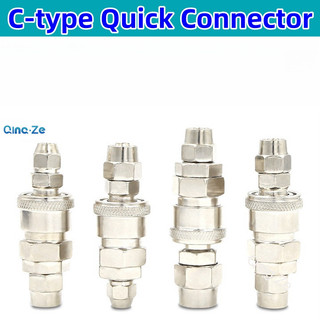 Đầu nối nhanh bằng khí nén Nút nén tự khóa PP / SP / PM / SM / PH / SH / PF / SF Đầu nối máy nén khí Công cụ khí nén