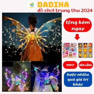 Cánh Bướm Điện Tử, Cánh Bướm Phát Sáng, Cánh Thiên Thần Phát Sáng Tự Vẫy Cánh Có Nhạc Có Đèn Cho Bé DADIHA Mẫu Mới